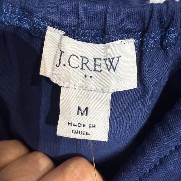 J. Crew Navy Tie Back Blouse Sz M NWT - Picture 5 of 12